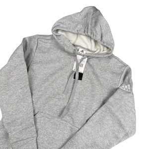 Adidas Women's Gray Heathered Hoodie Sweatshirt Classic Logo Casual Size Medium